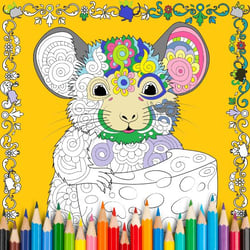 Mouse_Coloring Page