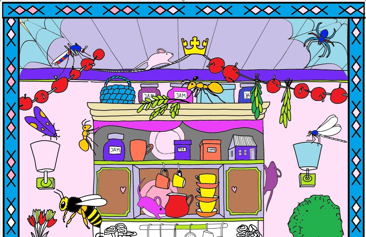 Kitchen Coloring Page