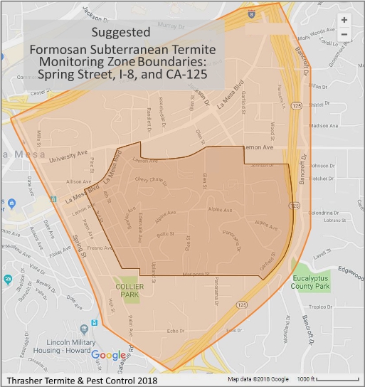 Formosan Subterranean Termite La Mesa Monitoring