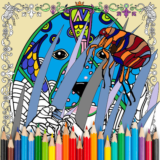 Flea_Coloring_Page